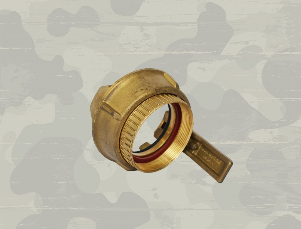 Tankwagenkupplung Typ TWK 90 Mit Blinddeckel & 90° Bogen | G 2" | Inklusive Gummidichtung