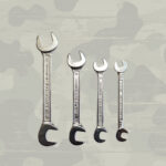 4x Maulschlüssel Gabelschlüssel Schlüssel 82,5 ° abgewinkelt 11mm 9mm 7mm 4,5mm