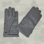 BW Lederhandschuhe Leder Handschuhe grau