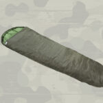 Mumienschlafsack Schlafsack oliv 2-lagige Füllung