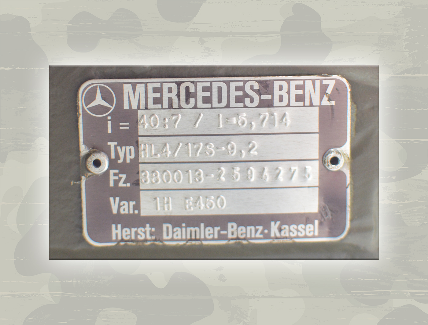 Hinterachse Achse Daimler Benz Mercedes 1017 4x2 Bundeswehr Neu 7/40 -  Schneeketten für jeden Einsatz! Bundeswehr- und Outdoorartikel