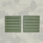 2 Stück Lüftungsgitter Gitter Lüftung 270mm x 275mm Oliv Neu