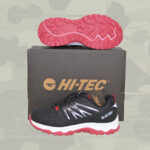 Hi-Tec Kinder Schuhe Trail Explorer Low JR Grey Black Red