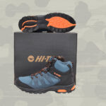 Hi-Tec Herren Schuhe Raven Mid Hiking Wandern Outdoor blau/schwarz/orange