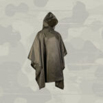 Poncho ′Basic′ PE R/S Oliv