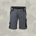 Damen Shorts Norit Arbeitshose kurze Hose schiefer/schwarz