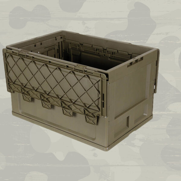 Transportbox Box Kunststoff faltbar 60l oliv – Bild 3