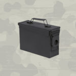 US Munitionskiste Metall M19A1 CAL.30 Munkiste ohne Aufdruck Schwarz
