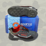 Sparco Indy Detroit S1P schwarz / rot Sicherheitsschuhe Arbeitsschuhe Schuhe Sicherheit