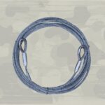 Drahtseil Seil Länge 10m Durchmesser 11,5mm Endbestückt aus Bundeswehr Lagerbestand
