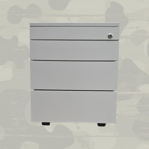 Hali Rollcontainer für Büro weiß 4 Schubladen