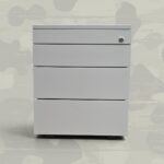 Hali Rollcontainer für Büro weiß 4 Schubladen