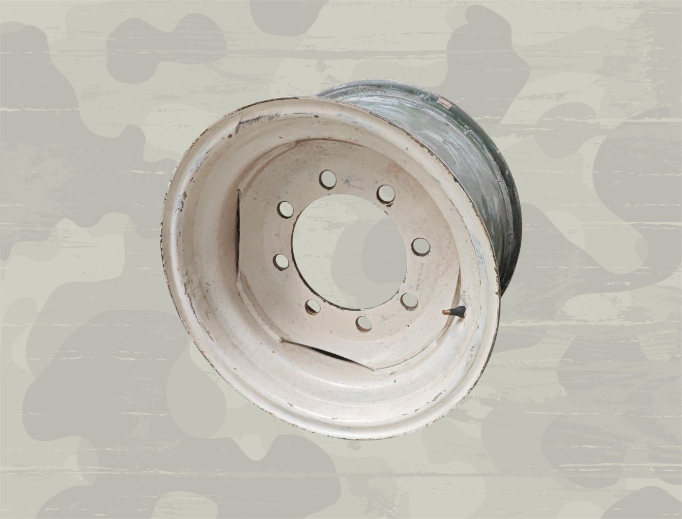 Felge11x20weiß Felge 11x20 8-Loch ET0 für Anhänger Radlader für Reifen 12.5-20 335/80-20 weiß – Bild 1