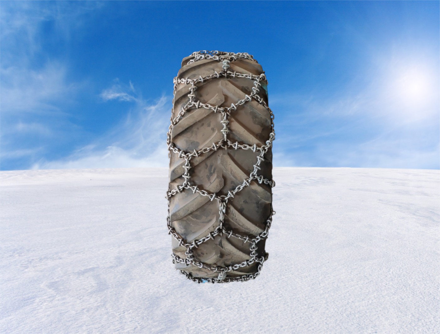 SchneeketteWabenBison8mm 1 Paar Schneeketten 540/65-38 / 520/70-38 Wabenkette 8mm B17 – Bild 1
