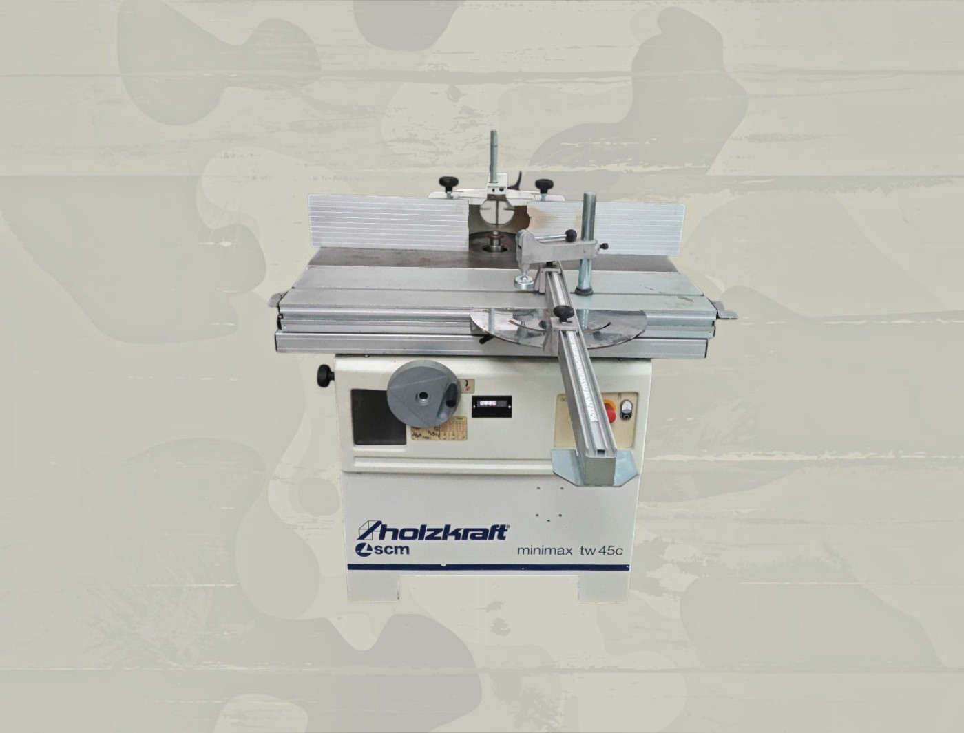Tischfräse1 Tischfräse Fräse Holzktaft SCM minimax TW45c mit Schiebeschlitten – Bild 1