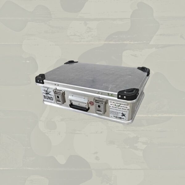 Zarges Alukiste Box Alu Kiste Transportkiste Aluminium Bundeswehr 59cm x 38,5cm x 18cm
